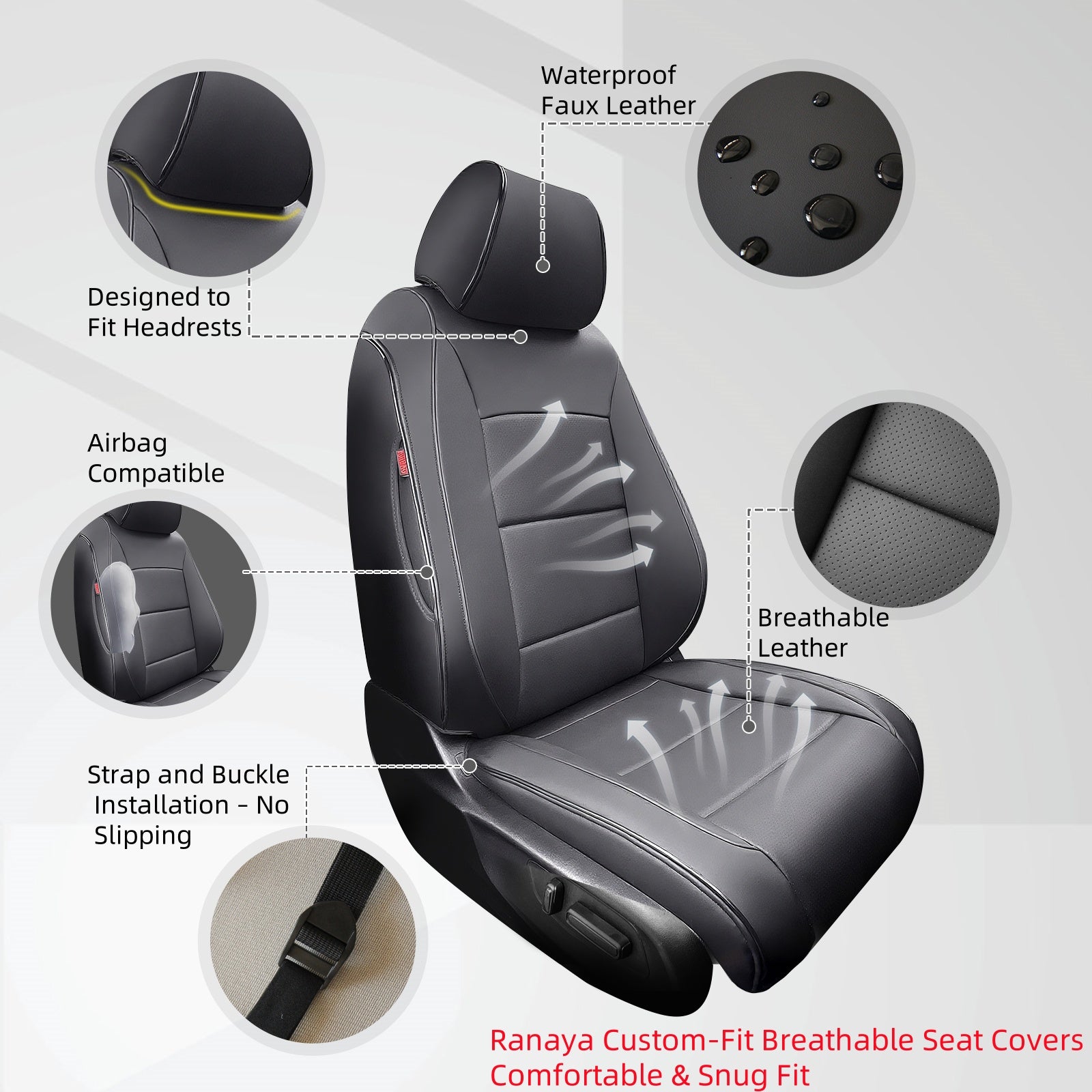 Honda CRV Custom-Fit Seat Covers| RanayaAuto