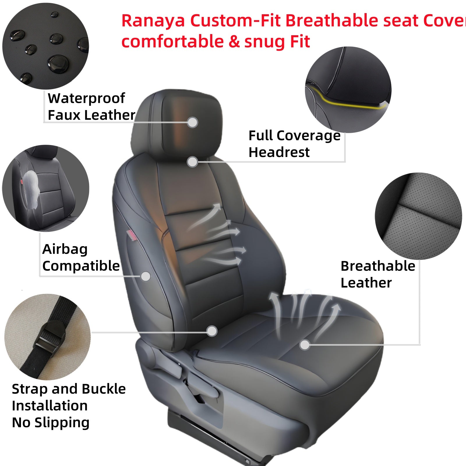 Toyota Tacoma Custom-Fit Seat Covers | RanayaAuto